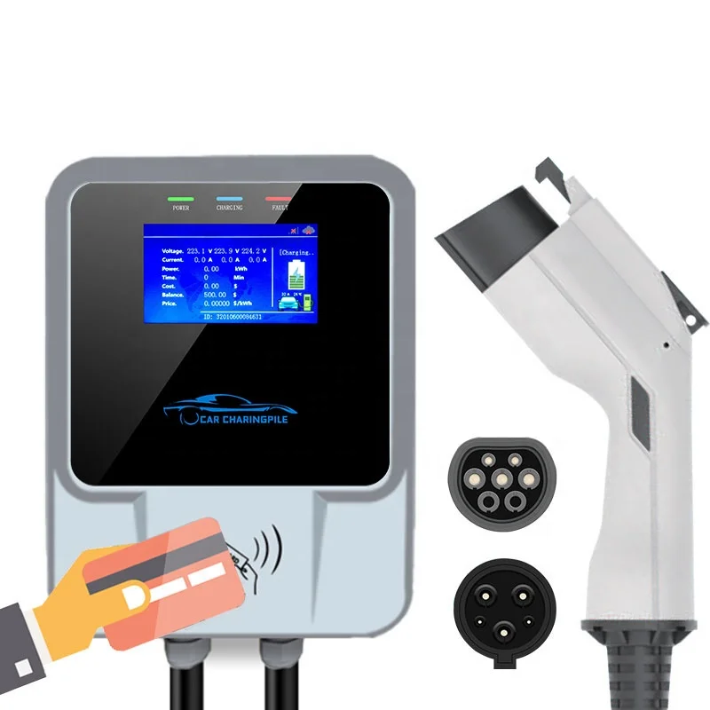 Rfid Ev Stazione Di Ricarica Punto Scatola Montata A Parete 7 Kw 32A Type2 Wallbox Produttore Livello Tipo 2 Monofase 32A 7Kw K6 Ip65
