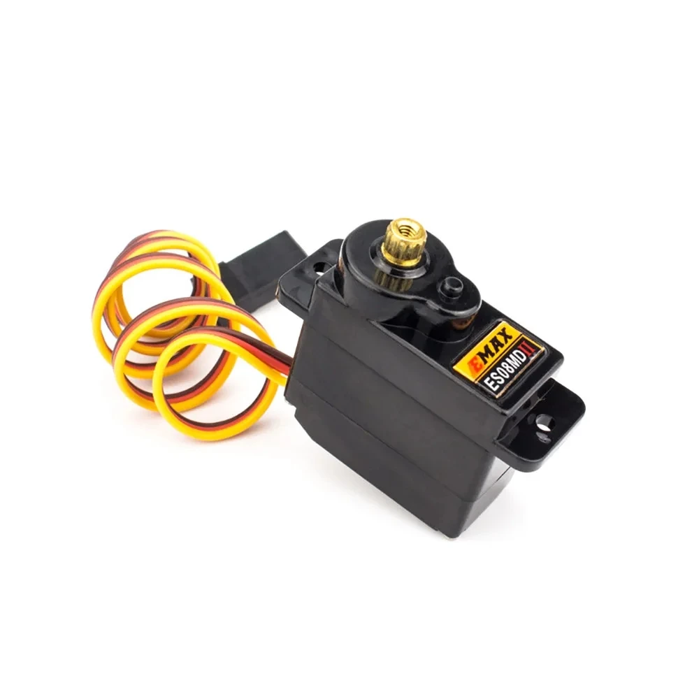4 шт. EMAX ES08MD II ES08MD-II ES08MDII цифровой сервопривод 12 г/2,4 кг/высокоскоростной мини-металлический механизм для радиоуправляемой модели лодки автомобиля робота thumbnail 6