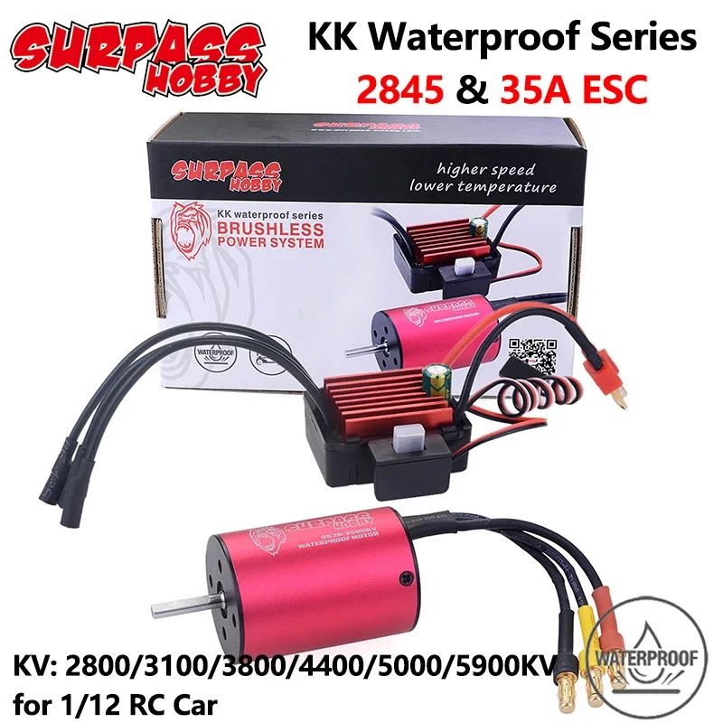 Surpass Hobby 2968 3800KV Brushless Motor For RC Boat - 4-Pole Design With Water Cooling Jacket, High Torque - View #3
