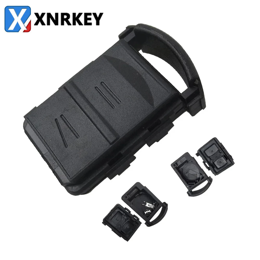 XNRKEY 2 Button Remote Car Key Shell Cover Case with 2 Micro Switch Battery Holder for Vauxhall Opel Corsa Agila Meriva Combo