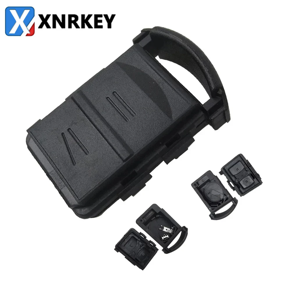 Xnrkey 2 Pulsanti Custodia A Distanza Per Coperture Chiave Per Auto Con 2 Microinterruttori Portabatterie Per Vauxhall Opel Corsa Agila Meriva Combo