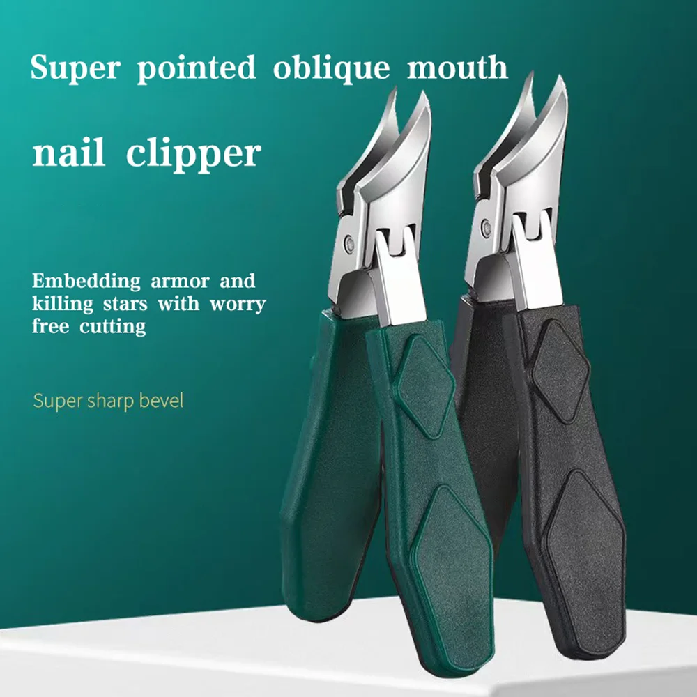 새로운 뾰족코, 경사형, 오리지널 대형 개구형 손톱깎이, 뾰족코 손톱깎이, 손톱 다듬기 도구, 가정용 발톱 관리 도구
