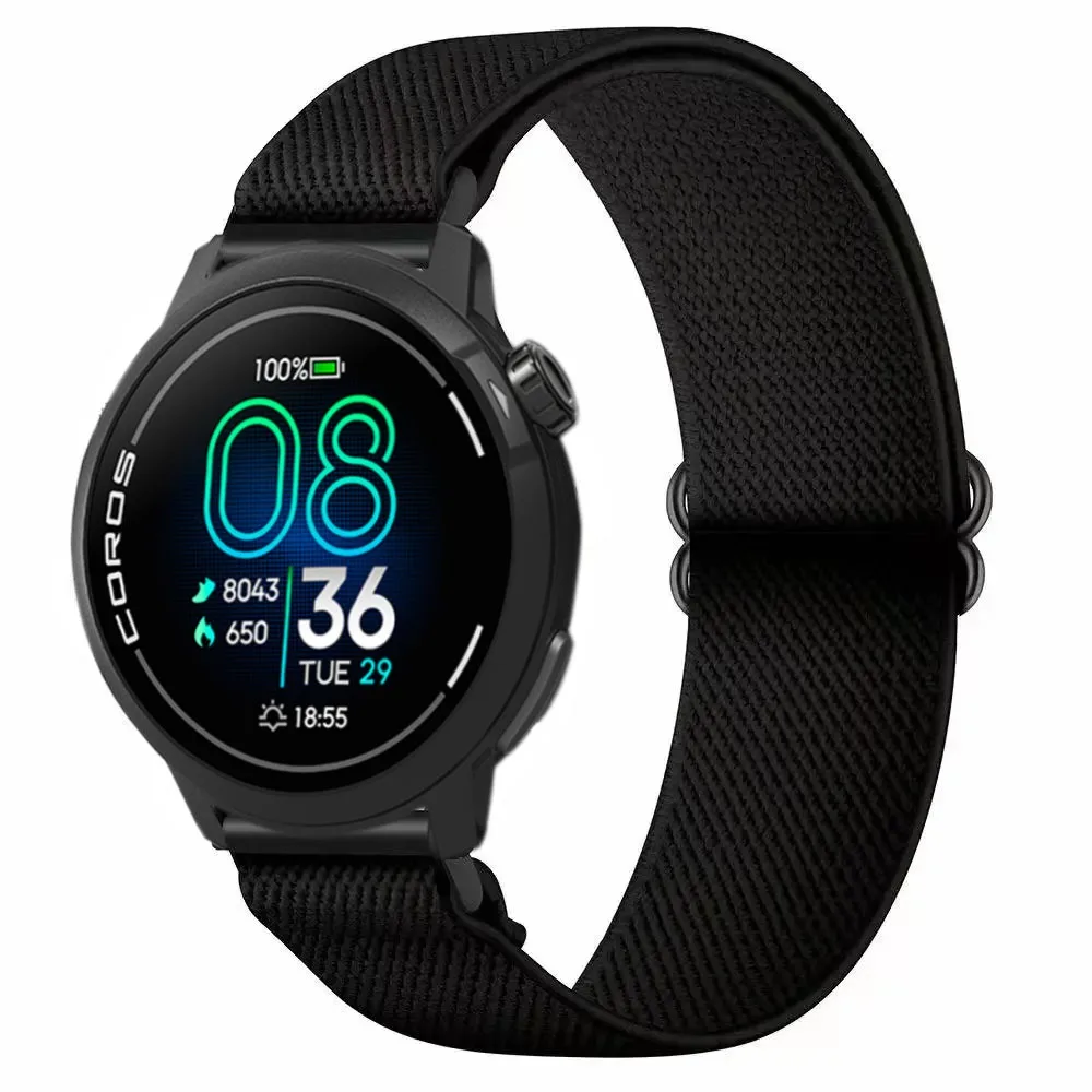 Nylon Sports Band Strap, 22/20mm Adjustable Fitness Watch Accessory