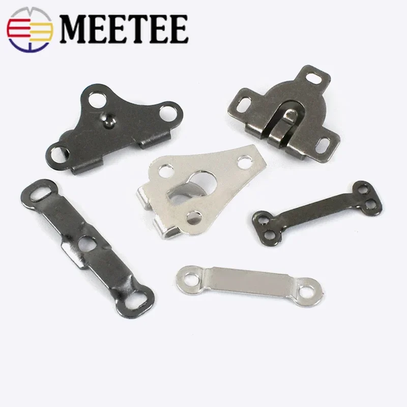 Meetee 20Sets Metal Pants Hook for Sewing Trousers Buttons Women Skirt Belt Buckle Suit Coat Garment Hooks Clasp DIY Accessories garment hooks