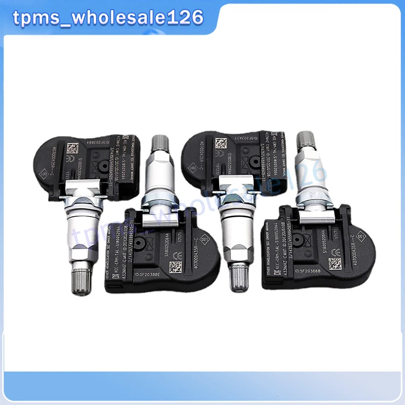Ÿ̾ з  ,  ÷ 󱸳 ƼƩ ް  ô TPMS, 407000435R, 433MHZ, 40700-0435R, 4PCs/Ʈ