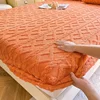 1 pc Flannel Fleece Bed Sheet for Winter Warm sofa bed matrimonial Coral Fleece Fluffy Fitted Sheets for Double Beds Sheets 6