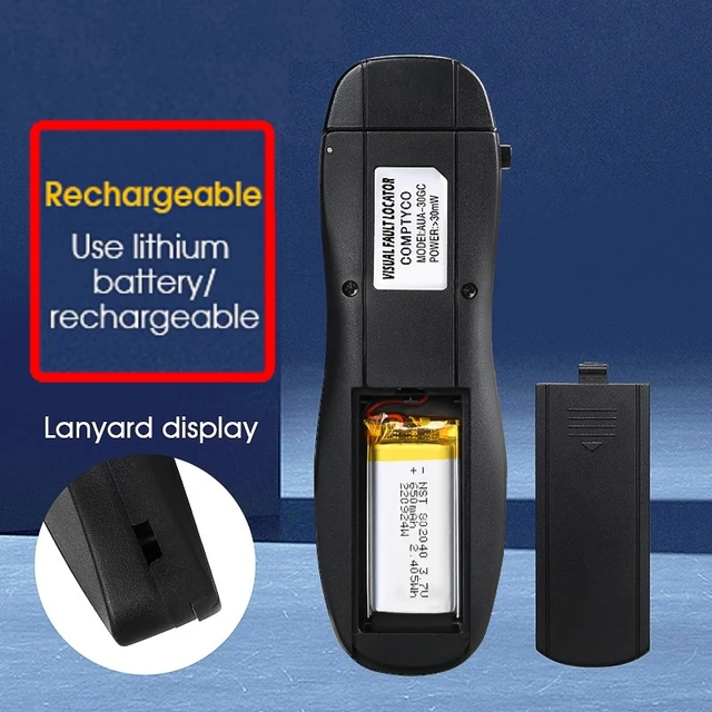 Tester Fibra Ottica VFL 60MW - Localizzatore Guasti Per Reti In Fibra, 60 Km Di Portata - Foto 5