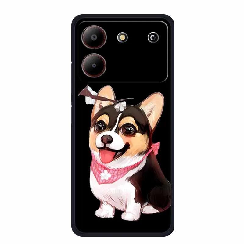 Cute Cartoon Cat Black Silicone Soft Phone Case - Stylish Protective Back Cover