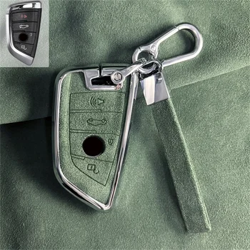 Cover per chiave/telecomando per BMW X1 X3 X4 X5 F15 X6 F16 G30 7 serie G11 F48 F39 520 525 f30 118i 218i 320i - Custodia protettiva per custodia per chiave auto in lega di zinco per BMW X1 X3