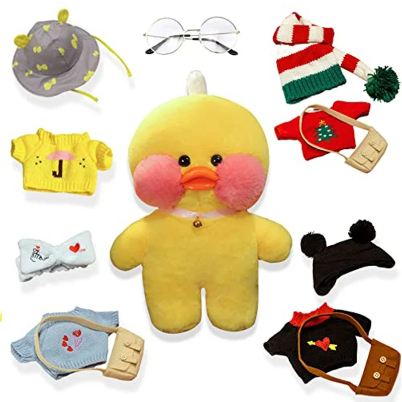 

11,8 дюймовая Милая кавайная утка, мягкая игрушка-Зверюшка, милая утка, плюшевая кукла для детей «сделай сам», Hugglable, плюшевые животные, плюшевая игрушка