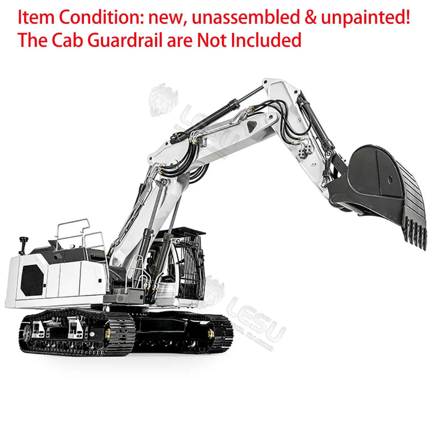 LESU 945 RC Hydraulic Excavator KIT 3 Arms 1/14 Metal Digger Radio Control Construction Vehicles Light System Truck Car Model 3