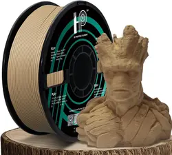 High - Precision 3D Printer Filament, PLA, 1.75mm, 1KG Spool (2.2 lbs) (Wood PLA)