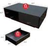 LED Black Coffee Table for Living Room with Drawer & 16 Colors Lights, Storage Space, 43.3IN High Gloss Modern Coffee Table 5