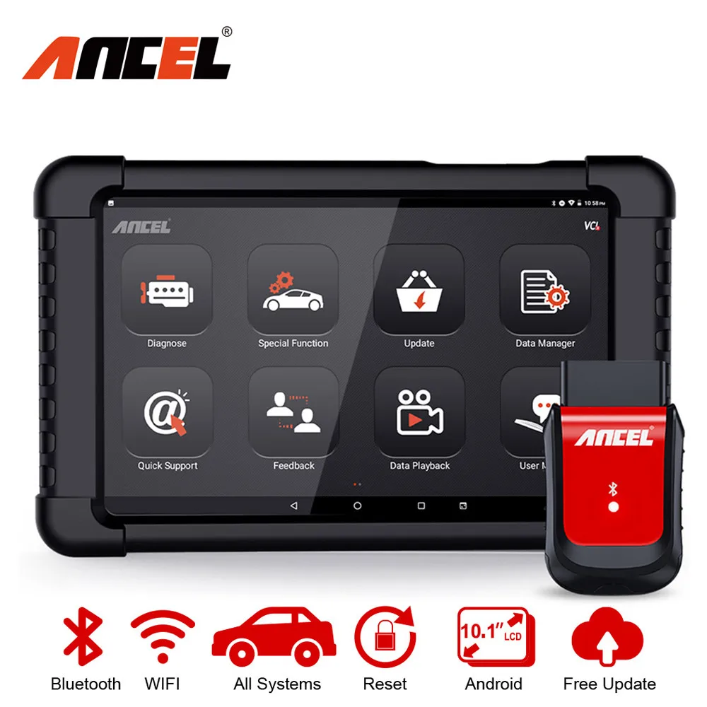 Диагностический сканер Ancel X6 OBD2 профессиональный автомобильный диагностический