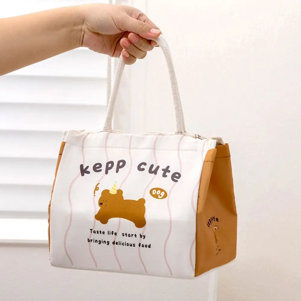 Kawaii tragbare Thermo-Lunch-Taschen, große Mehrzweck-Lunchbox, Cartoon-Tragetasche, Lebensmittel-Aufbewahrungstaschen für Damen, Mädchen, Kinder – Detail 7