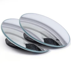 Wide Angle 360° Adjustable Blind Spot Mirror - Enhanced Rearview Convex Mirror (2 piece)