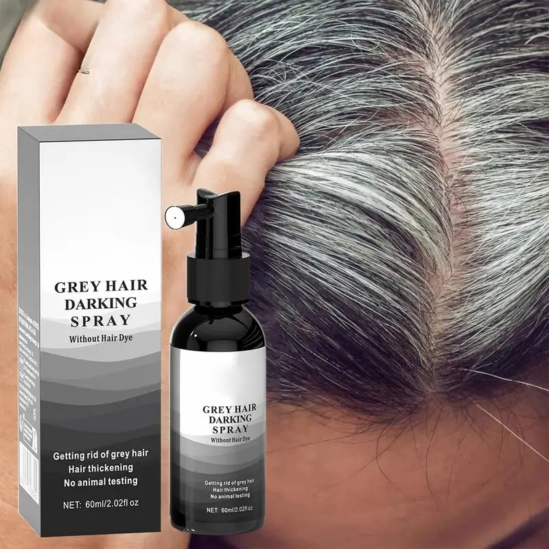 White to black hair spray Reverse Hair Gray spray Naturally Gray White Hair Reverse Spray Coloring Spray