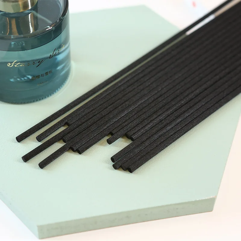 Rattan Sticks for Home Fragrance, Aromatherapy Diffuser Accessories, Fiber Sticks,Polyester Black, Dia 5mm, 4mm, 3mm, 100Pcs