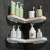 Bathroom Revolving Rack Wall-mounted Toilet Washstand Kitchen Wall Storage   Accessories WC Organizer 2