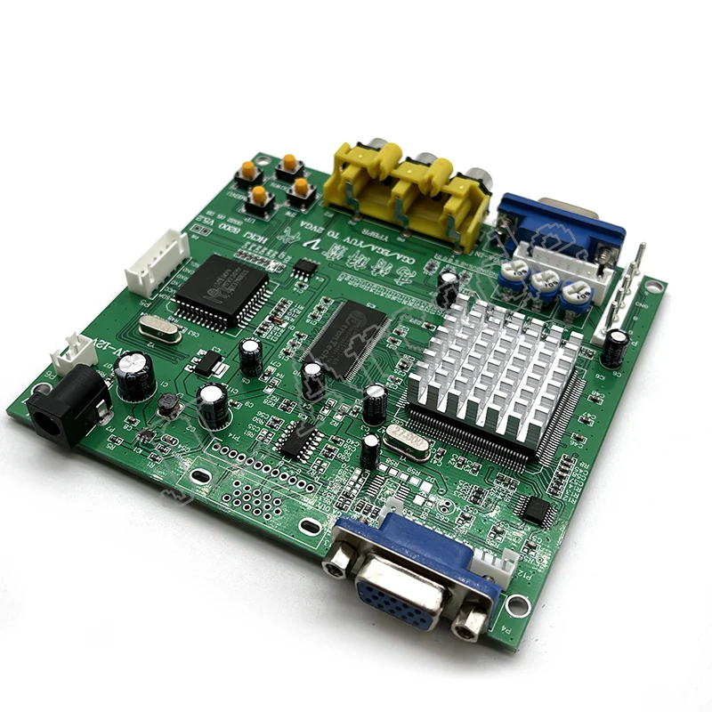 GBS 8200 아케이드 게임 컨버터 보드, CGA, YUV, EGA, RGB 신호-VGA, HD 비디오, 듀얼 출력, 비차폐 보호
