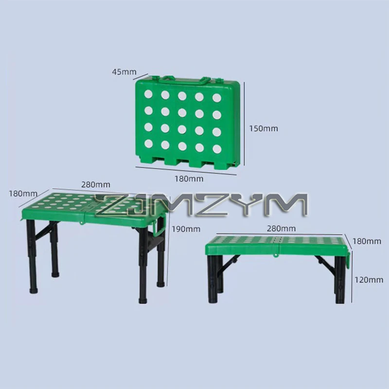 Portable Folding Plastic Stool Indoor Outdoor Use