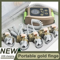New Microcurrent Golden Finger EMS Beauty Machine Gravitational Diamond Finger Face Lifting Body massager 1