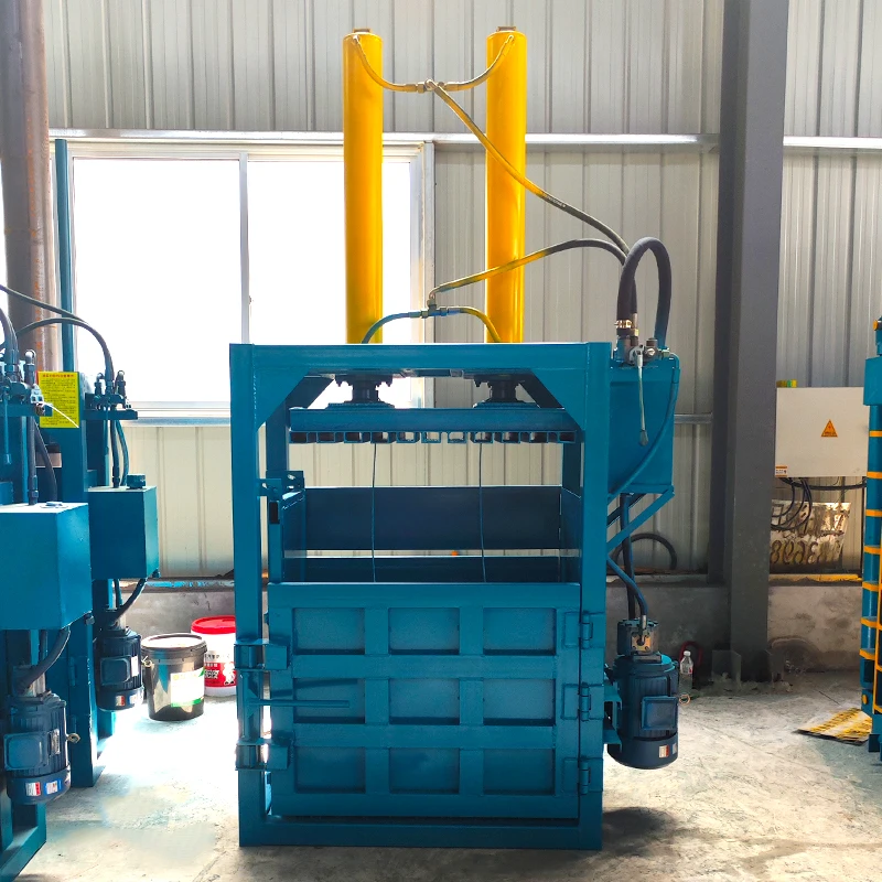 Vertical Semi-Automatic Hydraulic Packer /Waste Paper Baler Of Garbage Station /Waste Cloth Waste Compressor