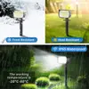 46 LED Solar Landscape Lights Outdoor IP65 Waterproof Solar Light with 3 Modes Solar Garden Spotlight for Yard Lawn Walkway 3