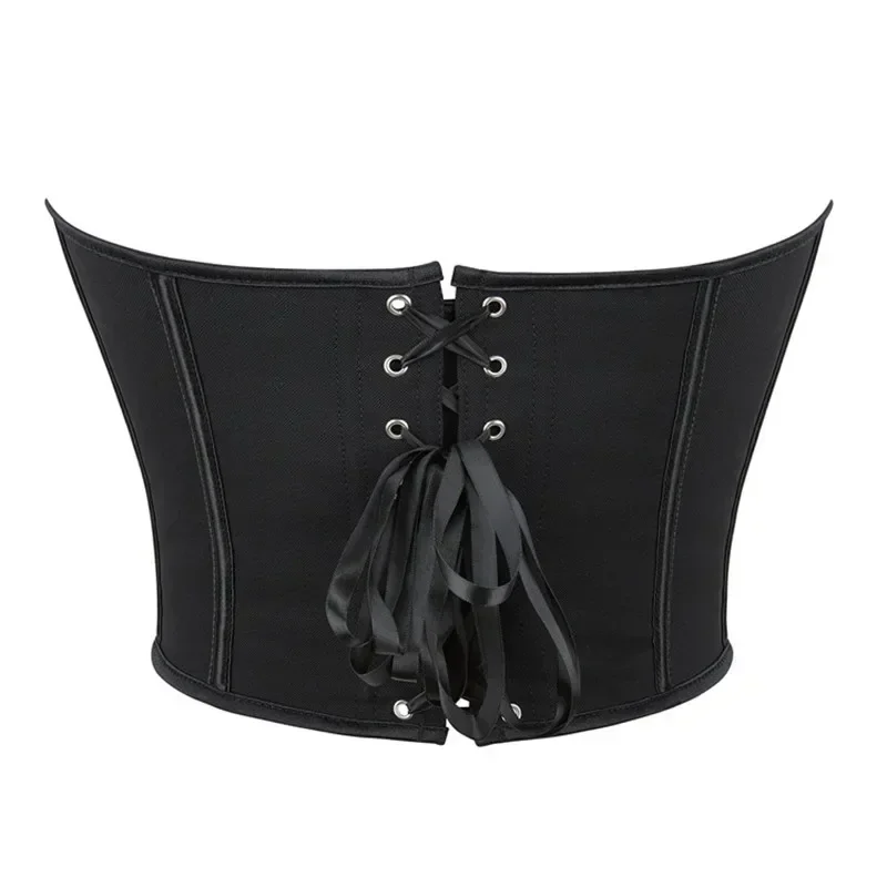 Description Picture 5 of itemShort Torso Corset Plus Size Overbust Sexy Corselet Corsets and Bustiers Crop Tops Red Black White Gothic Lingerie Women