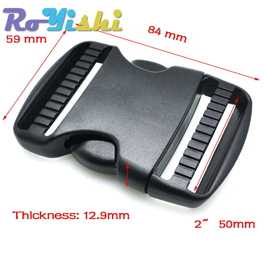 20mm 25mm 32mm~50mm Plastic Hardware Dual Adjustable Side Release Buckles Molle Tatical Backpack Belt Bag Parts Strap Webbing