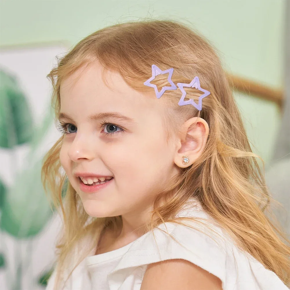 20pcs/set Lovely Colorful Star BB Hair Clips for Baby Girls Y2K Cute Metal Hairpins Barrettes Headwear Kids Hair Accessories 4