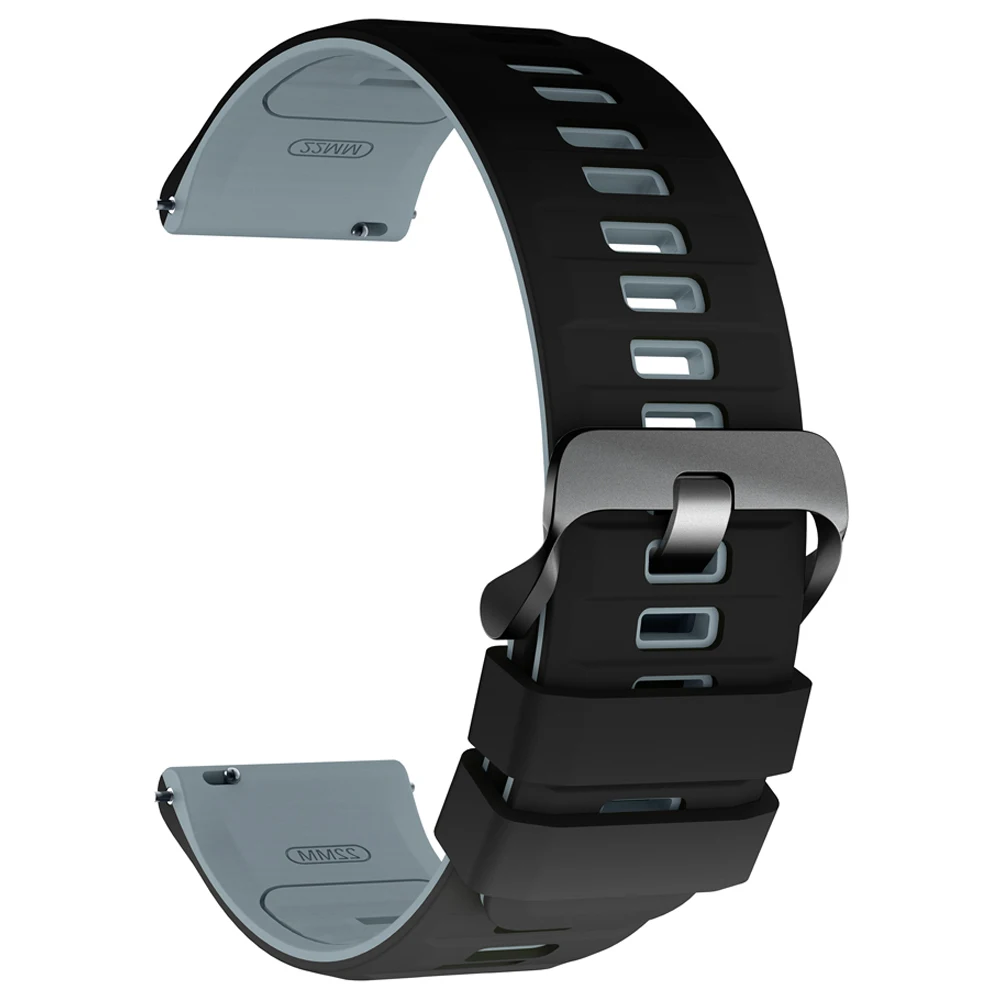 Enhanced Soft Rubber Sports Strap | Premium Replacement Bracelet, 20mm/22mm