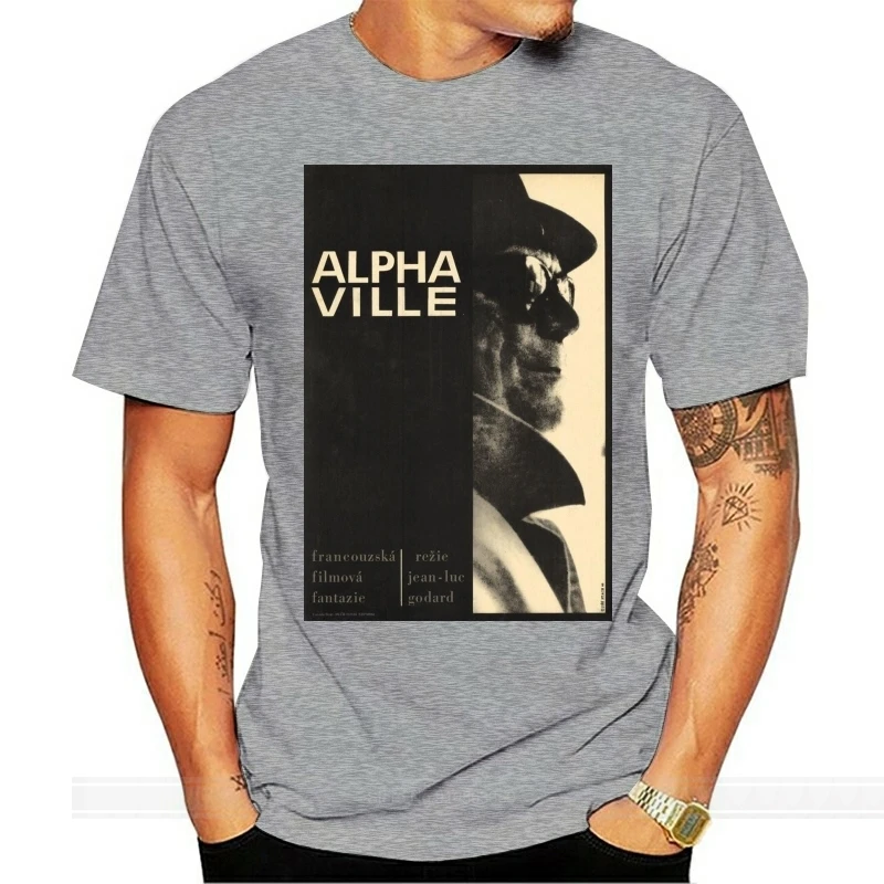 

Мужская футболка Alphaville, Повседневная футболка в стиле унисекс с рисунком джинсы-Люка крестной кардовой Cinephile Arthouse, новая мода