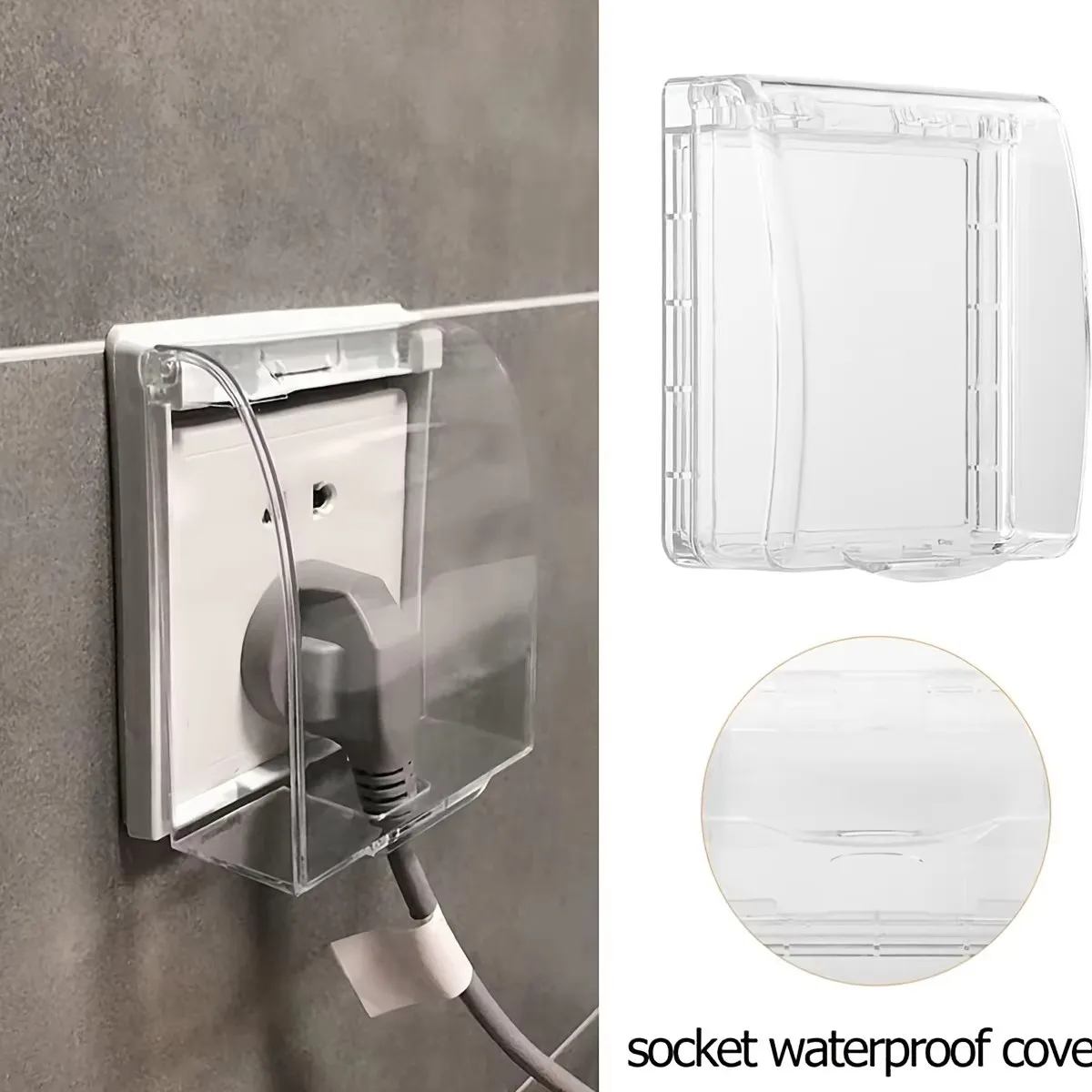 Socket Protective Cover Outdoor Waterproof Electrical Box Electric Plug Cover Bathroom Wall Switch Protection Cover