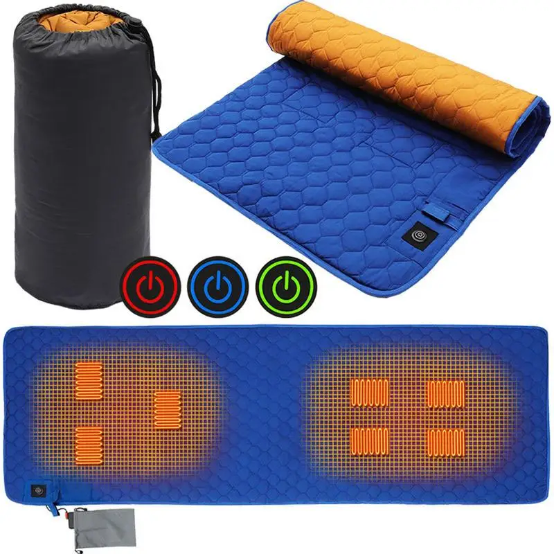 

Outdoor USB Heating Sleeping Mat Insulation Camping Heated Sleeping Mattress Sleeping Bag Mattress Ultralight Sleeping Pad