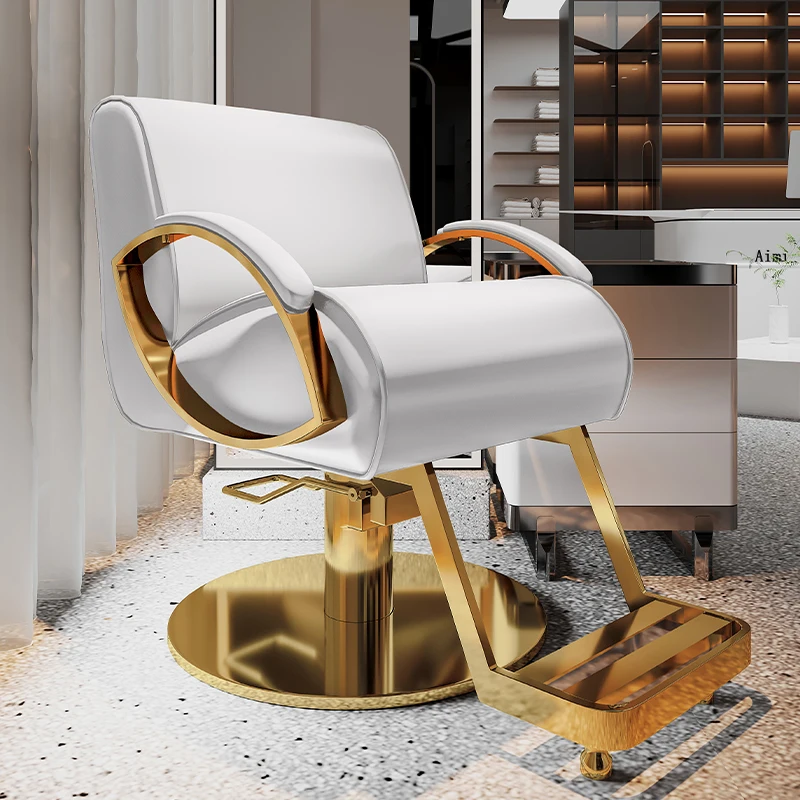 Salon Chair Stylish Hairdressing Stool High End Barber Adjustable Lift Haircut Chair Beauty Salon Seat Dye  Salon Furniture