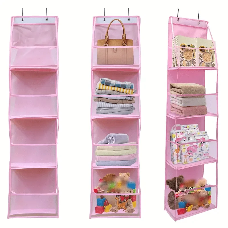 Foldable Hanging Storage Bag Organizer for Bathroom Closet