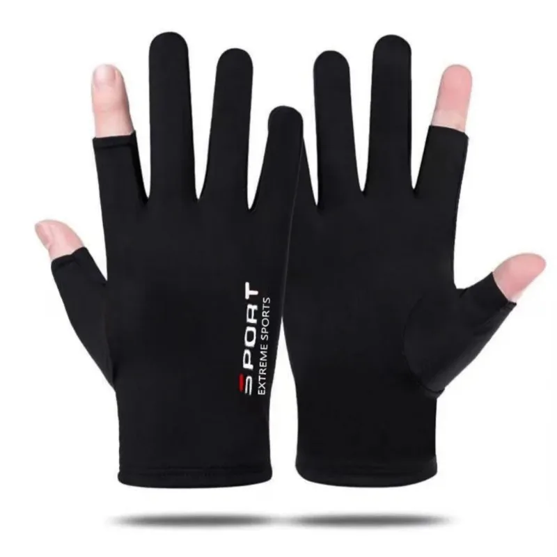 Ice Silk Half-Finger Cycling Glove - Breathable & High-Elastic for Men/Women, Outdoor Sports/Fitness/Driving/Fishing,Comfortable