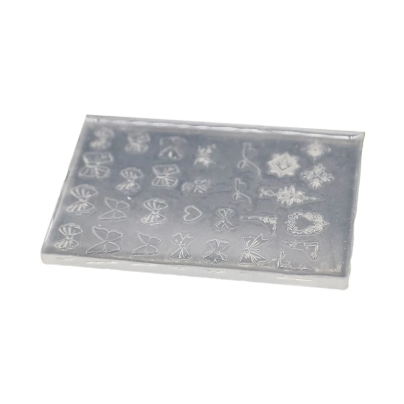 

3D Carving Silicone Mold Stamping Pattern Nails Stencils DIY Manicure Tools