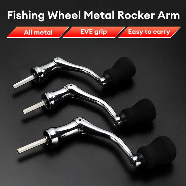 New Spinning Reel Handle Metal Fishing Spinning Reel Crank Handle  Replacement Part Plastic Fish Rotatable Grip Knob Fishing Tool - AliExpress