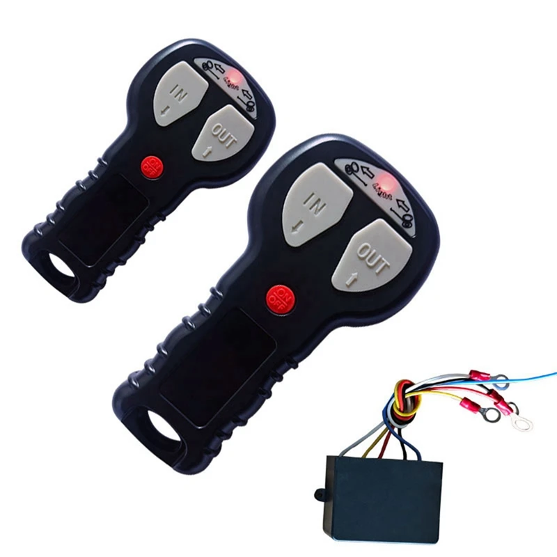12V 24V Car Wireless Winch Electric Remote Control IP68 With Manual Transmitter Set Truck ATV SUV Truck Vehicle Kit