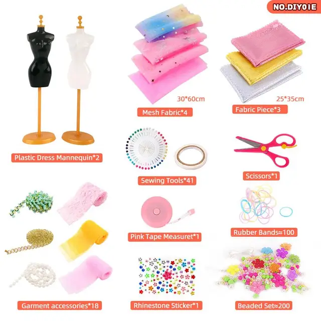 Kit de manualidades de costura para niñas, diseño de moda, juguetes de  aprendizaje y manualidades creativas, DIY, artes y manualidades para niñas  adolescentes - AliExpress