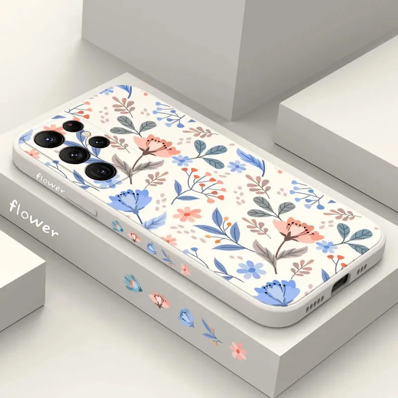 thumbnail image 1 of Romantic Garden Leaves Phone Case For Samsung Galaxy S23 Ultra S22 Plus S21 S20 FE A14 A34 A54 A13 A23 A33 A53 A32 A52 A72 Cover, 1 of 5