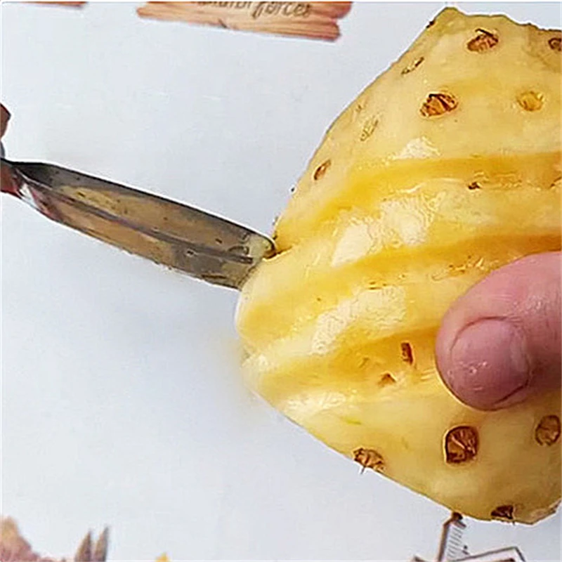 1 Pc Stainless Steel Mango Splitter Fruit Peeler Pineapple Cutting Knife Slicer Corer Peeling Tool Kitchen Gadget
