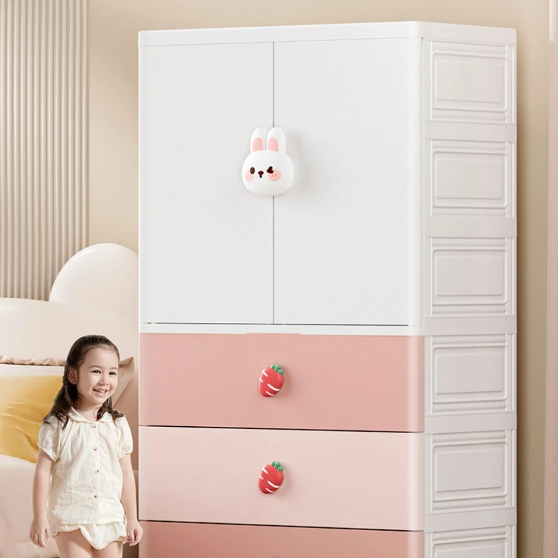 Storage Cabinet Children Wardrobes Organizer Portable Hangers Children Wardrobes Drawer Penderie Enfant Room Furniture MR50CW