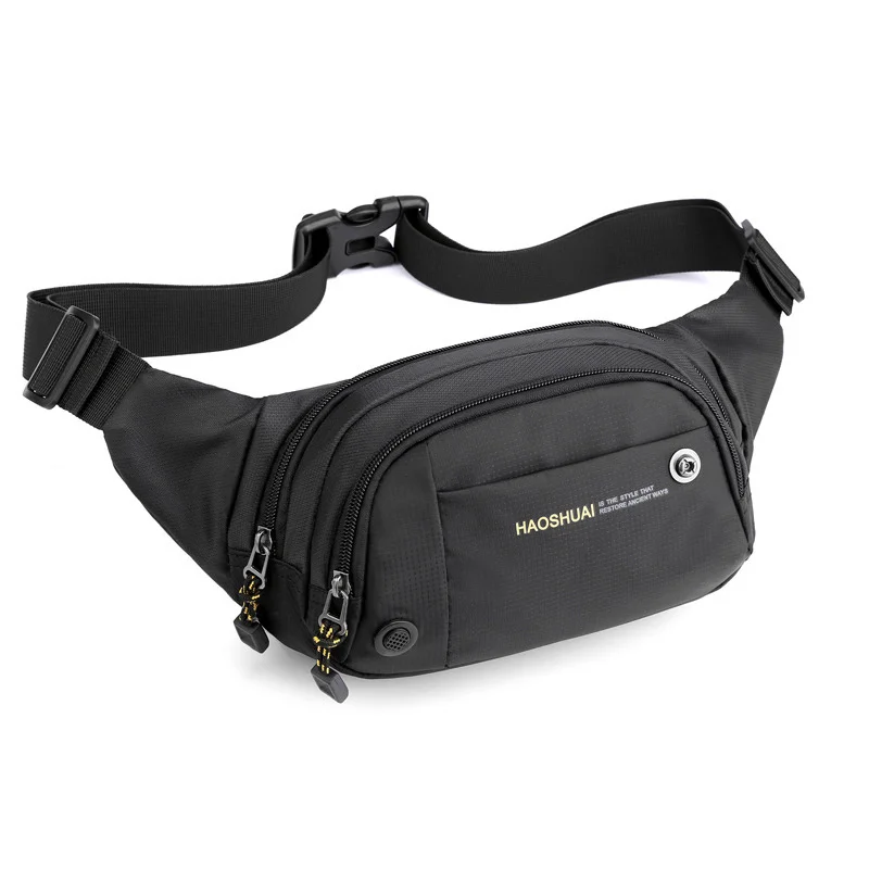 

Men Waist Fanny Pack Belt Sling Chest Bags Pouch Military Running Travel Fashion Waterproof Nylon Male Hip Bum Bag