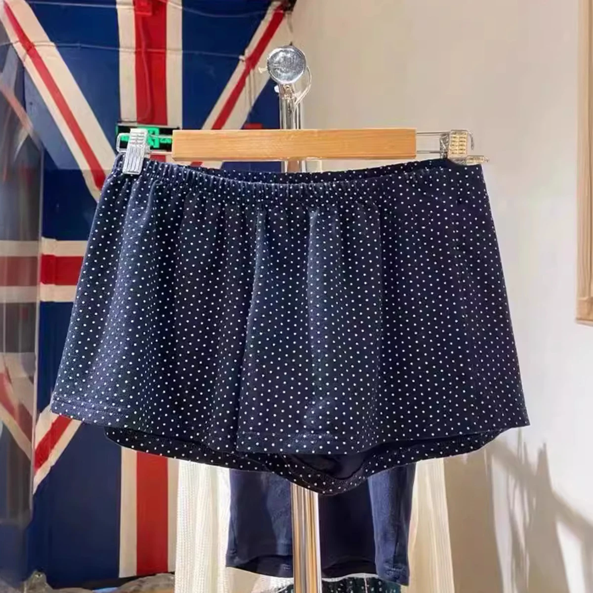 

Polka Dot Shorts for Women Suumer Clothes 2024 Cotton High Waist Elastic Cute Kawaii Short Pant Girls 2000s Vintage Y2K Skort