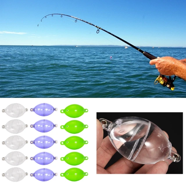 5pcs Fishing Clear Float Buoy Slip Bobber Strike Indicator PVC Plastic Oval Float  Slip Cast Spin Surface Bubble Float Transparen - AliExpress