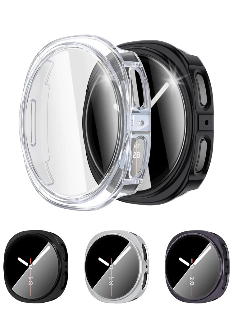 Galaxy Watch 8 Protective Soft TPU Bumper Case with Screen Protector