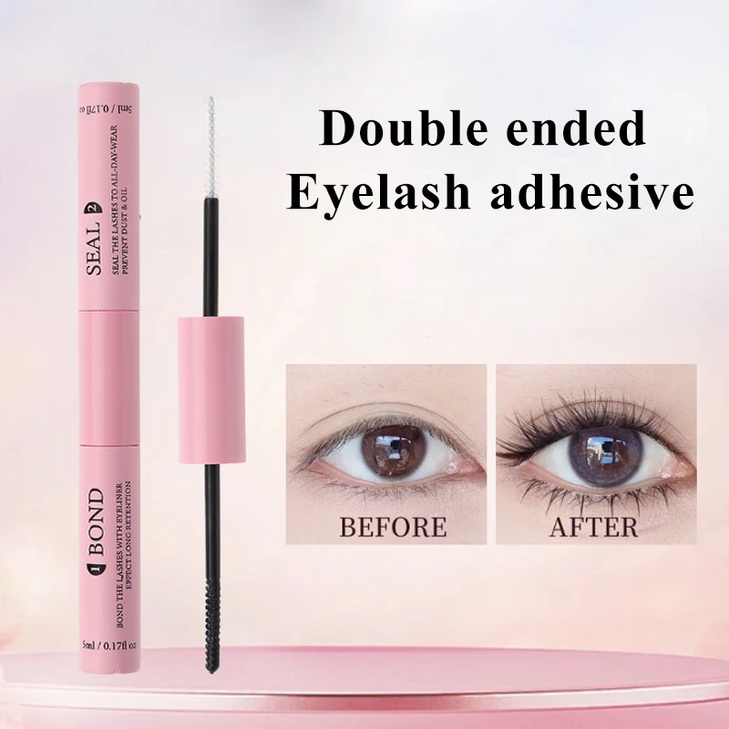 Description Picture 6 of item2-in-1 Adhesive and Sealing Eyelash Glue Suitable for DIY Group Eyelashes Eyelash Glue Remover Eyelash Curler Brush Kit Makeup